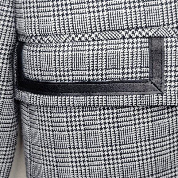 Pendleton Virgin Wool Leather Blazer Jacket Size 4 - Picture 5 of 10